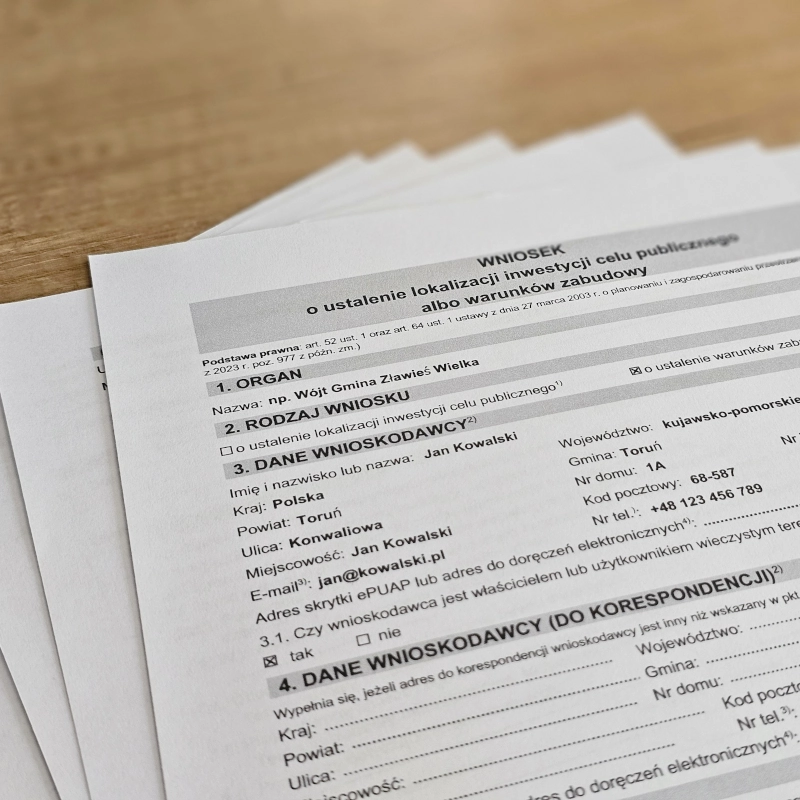 warunki zabudowy rypin